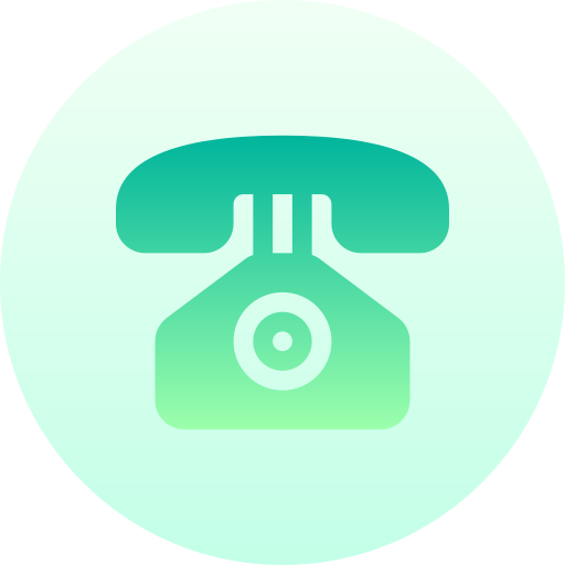 telefon stacjonarny Basic Gradient Circular ikona