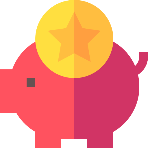 Piggy Basic Straight Flat icon