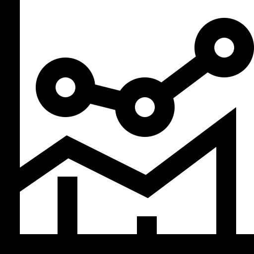 staafdiagram Super Basic Straight Outline icoon