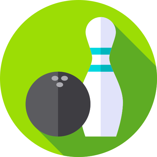 bowling Flat Circular Flat icona