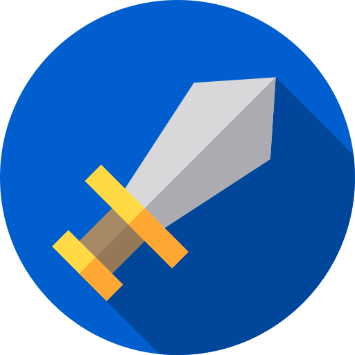 Sword Flat Circular Flat icon