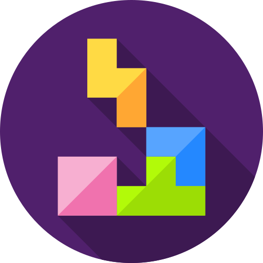 tetris Flat Circular Flat icoon