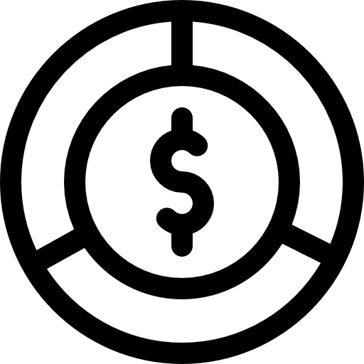 cirkeldiagram Basic Rounded Lineal icoon