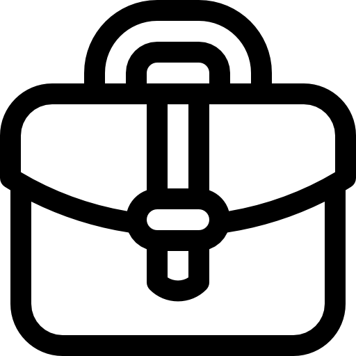 valigia Basic Rounded Lineal icona