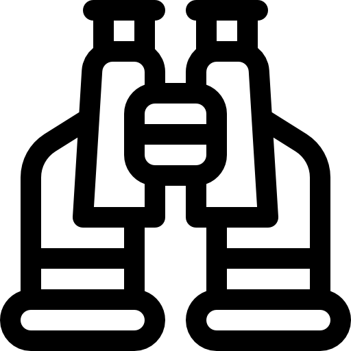 lornetka Basic Rounded Lineal ikona