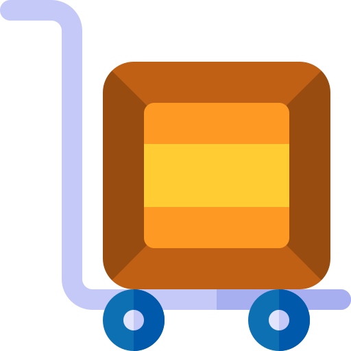 trolley Basic Rounded Flat icoon