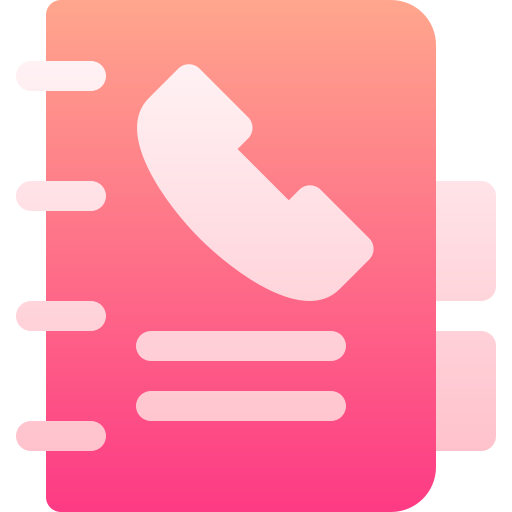 telefonbuch Basic Gradient Gradient icon