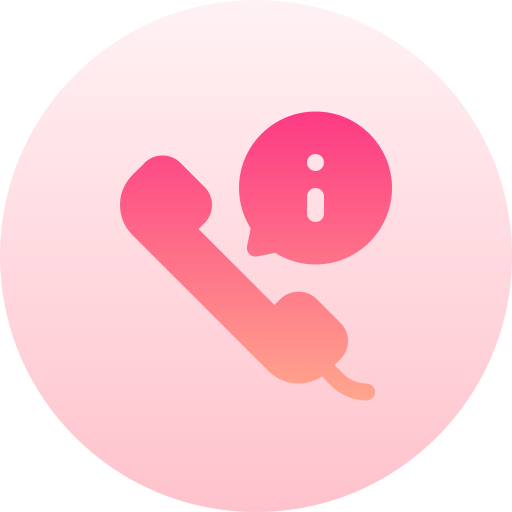 전화 Basic Gradient Circular icon