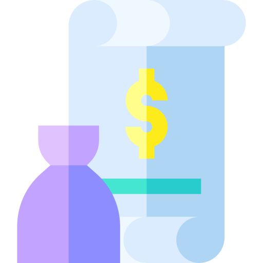 Payroll Basic Straight Flat icon