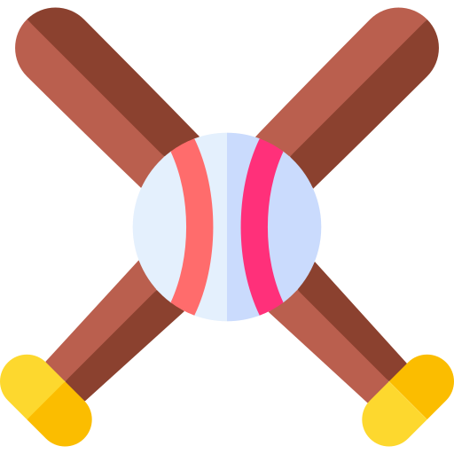 baseball Basic Straight Flat icona