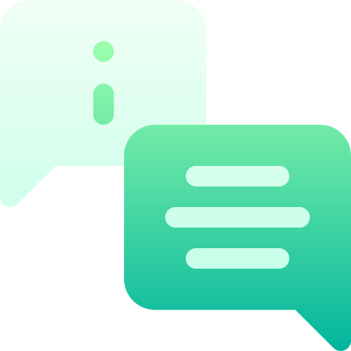 chatbox Basic Gradient Gradient icoon