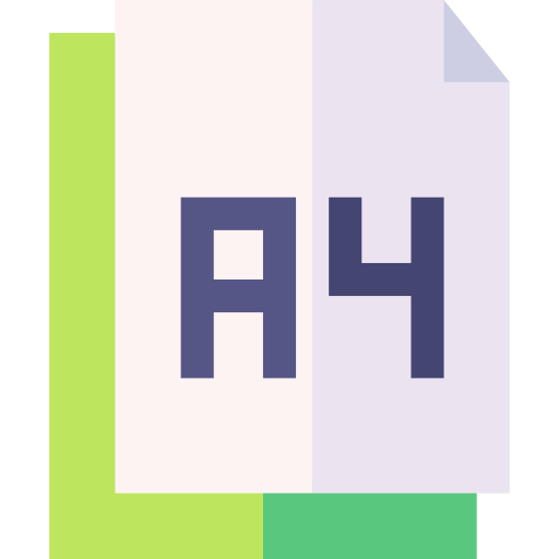 a4 Basic Straight Flat icon