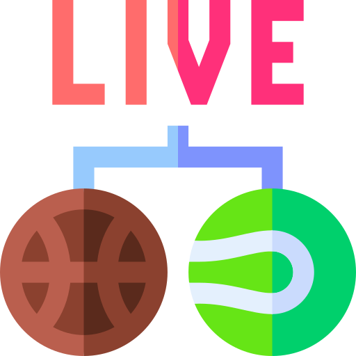 live-streaming Basic Straight Flat icon