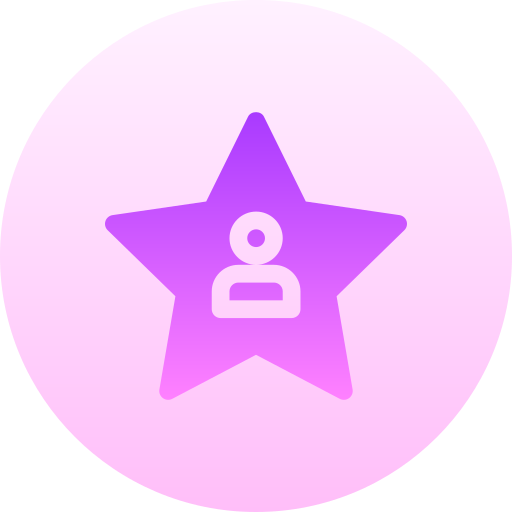beroemdheid Basic Gradient Circular icoon