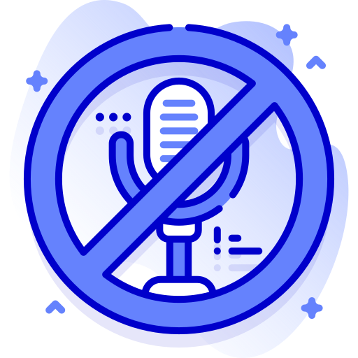 No microphone Special Ungravity Lineal icon