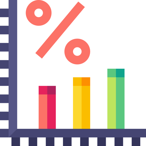 graphique Basic Straight Flat Icône