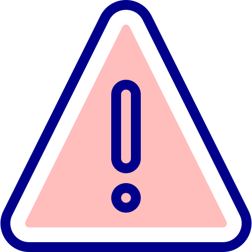 경고 Detailed Mixed Lineal color icon