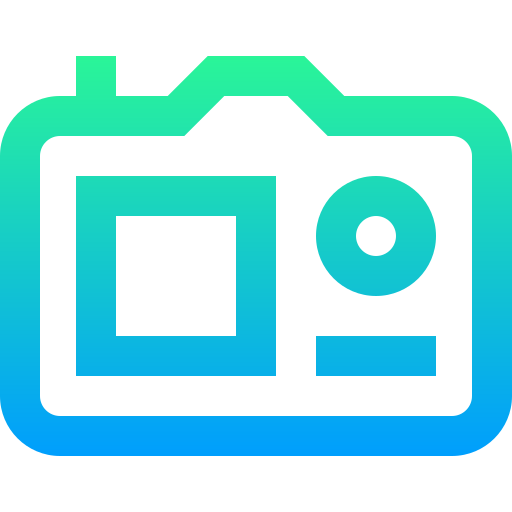 camera Super Basic Straight Gradient icoon