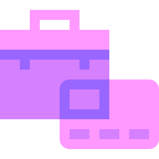 Suitcase Basic Sheer Flat icon