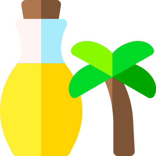 aceite de palma Basic Rounded Flat icono