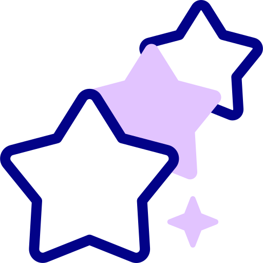 별 Detailed Mixed Lineal color icon