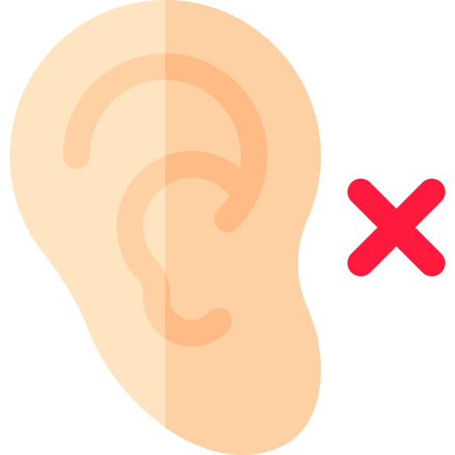 청각 장애인 Basic Rounded Flat icon