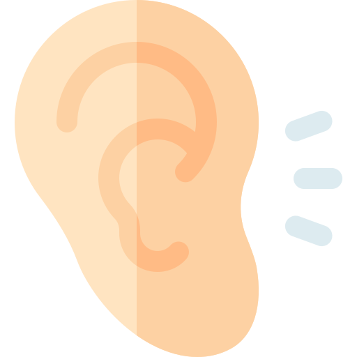 Hearing Basic Rounded Flat icon