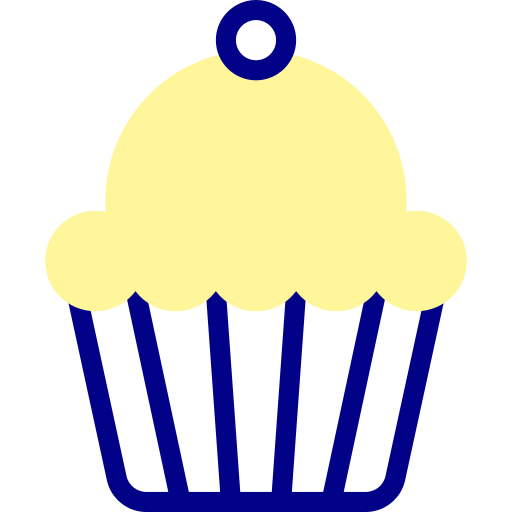 babeczka Detailed Mixed Lineal color ikona