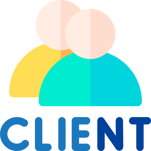 cliente Basic Rounded Flat icono