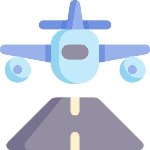 Самолет Kawaii Flat иконка