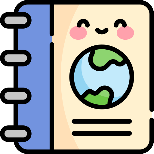 Travel guide Kawaii Lineal color icon