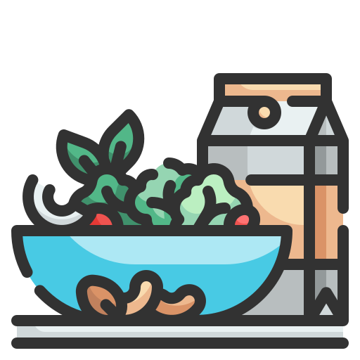 Healthy food Wanicon Lineal Color icon