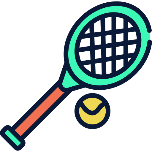 tennisracket Generic Outline Color icoon