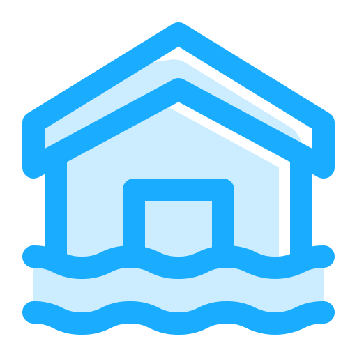 overstroming Generic Blue icoon