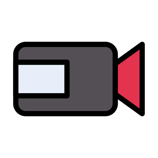 camara de video Vector Stall Lineal Color icono