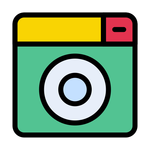 Pocket camera Vector Stall Lineal Color icon