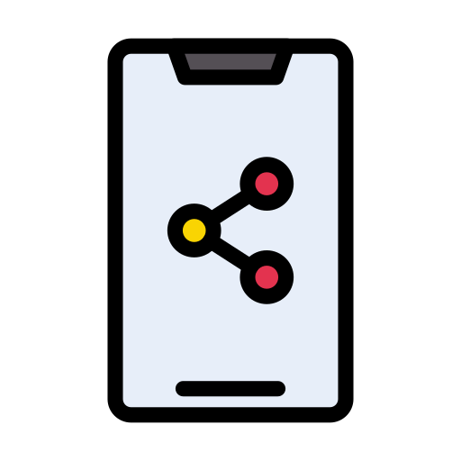 Телефон Vector Stall Lineal Color иконка