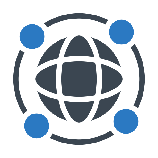 globaal netwerk Generic Blue icoon