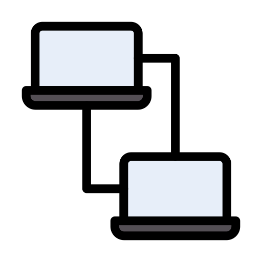 디지털 플랫폼 Vector Stall Lineal Color icon