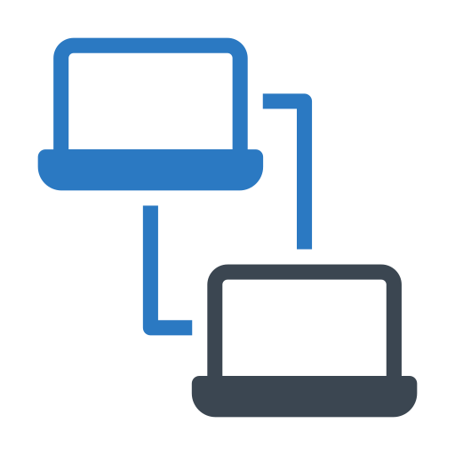 Digital platform Generic Blue icon