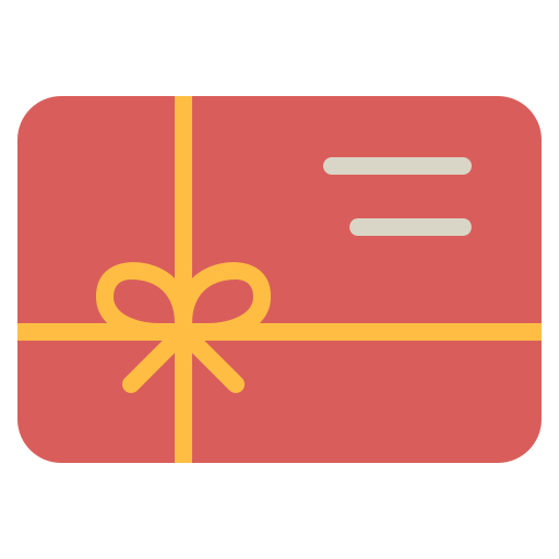 Gift card Generic Flat icon