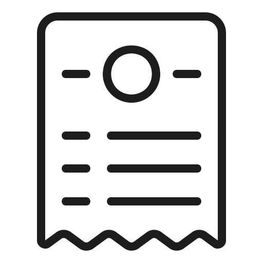 Invoice Generic Detailed Outline icon