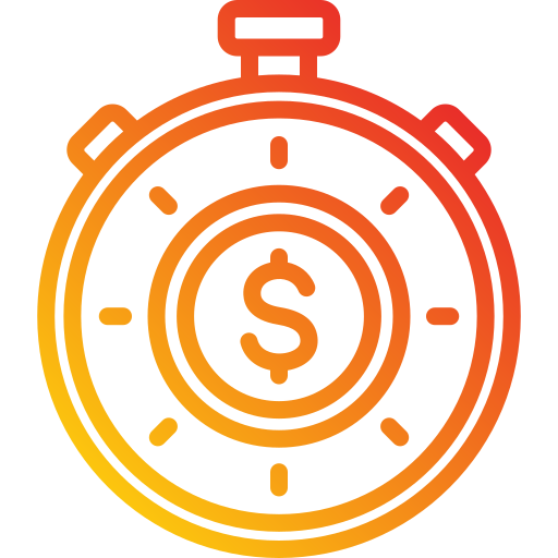 Time is money Generic Gradient icon