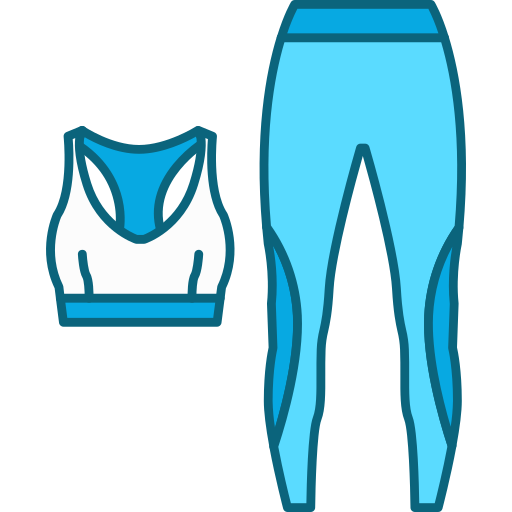 sportkleding Generic Blue icoon