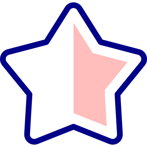 Star Detailed Mixed Lineal color icon