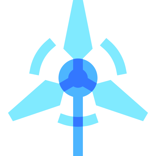 energía eólica Basic Sheer Flat icono