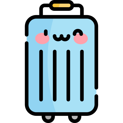 スーツケース Kawaii Lineal color icon