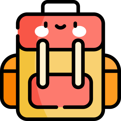 Backpack Kawaii Lineal color icon