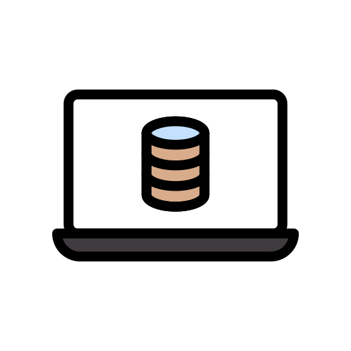 base de données Vector Stall Lineal Color Icône