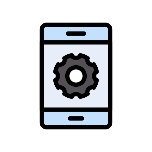 Smartphone Vector Stall Lineal Color icon